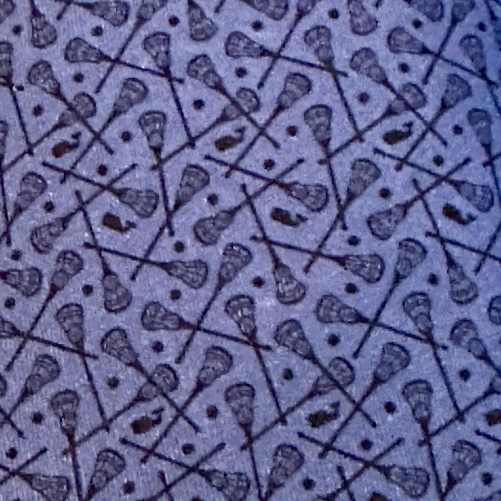 New Vineyard Vines Blue Patterned Tie lacrosse st… - image 3